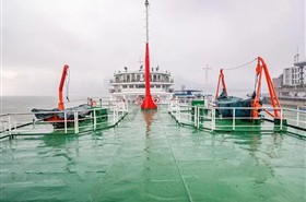 长江观光号游轮甲板